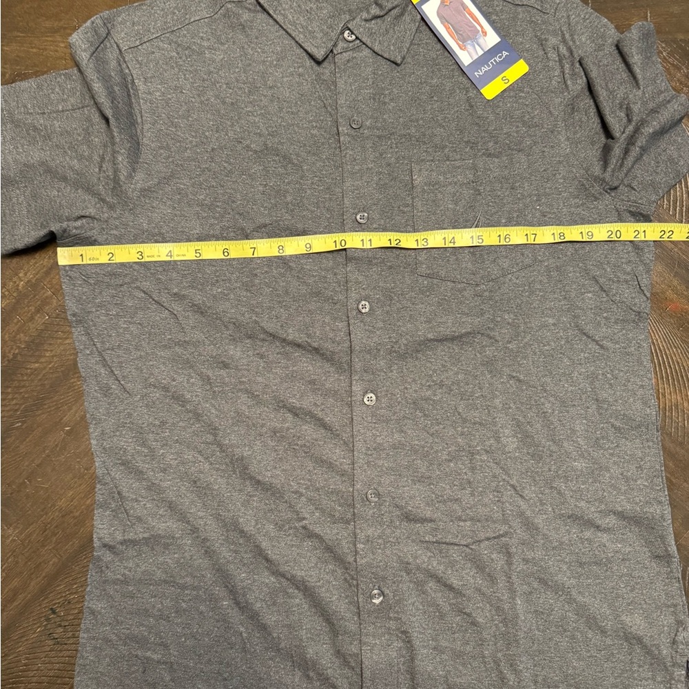 Nautica Men's Short Sleeve Polo Shirt - Charcoal Small & Large - Picture 5 of 12